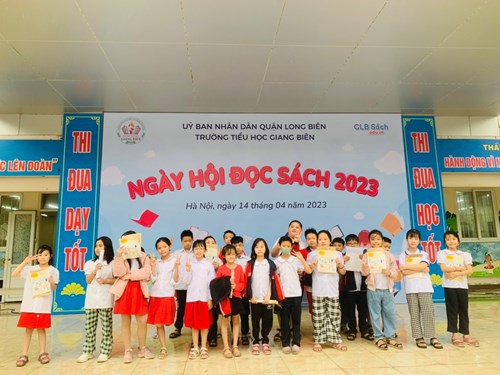  Ngày hội đọc sách 2023  của trưởng Tiểu học Giang Biên