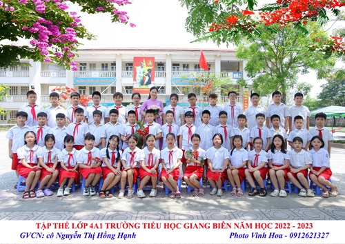 Lớp 4A1- Trường Tiểu học Giang Biên tổng kết năm học 2022- 2023