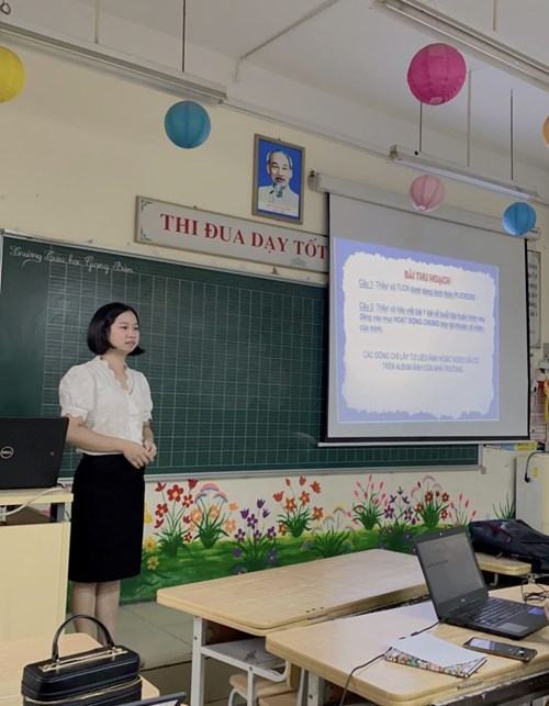 Chuyên đề tập huấn kỹ năng viết và đăng bài trên trang cổng thông tin nhà trường của trường Tiểu học Giang Biên