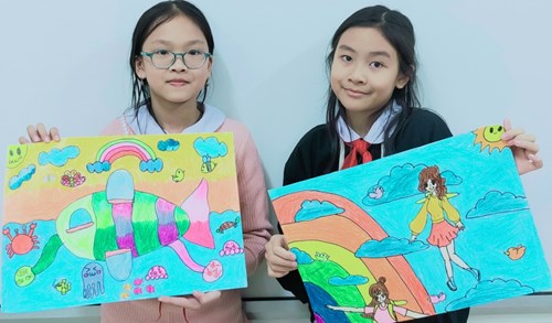 Học sinh Trường Tiểu học Giang Biên với cuộc thi  Ý tưởng trẻ thơ 
