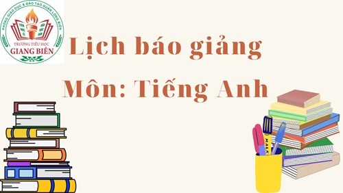 Lịch báo giảng Tuần 14 - Ms Hien