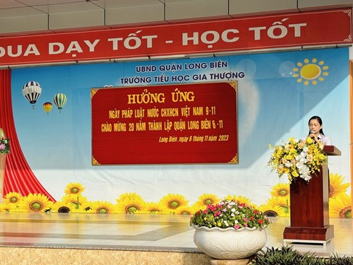 Hưởng ứng Ngày pháp luật nước Cộng hòa xã hội chủ nghĩa Việt Nam  9 - 11 - 2023