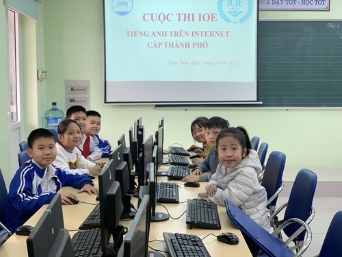 Trường Tiểu học Gia Thượng tổ chức thành công  cuộc thi Olympic Tiếng Anh qua Internet – IOE cấp Thành phố