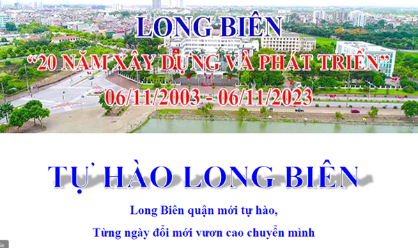 Tập san thơ và bài tuyên truyền chào mừng kỉ niệm 20 năm thành lập quận Long Biên