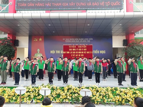 Trường Tiểu học Long Biên chào mừng 78 năm Ngày thành lập Quân đội Nhân dân Việt Nam (22/12/1944-22/12/2022)