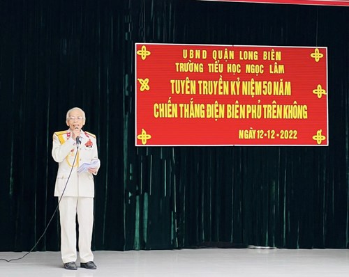 Trường Tiểu học Ngọc Lâm (quận Long Biên – Thành phố Hà Nội) kỉ niệm 78 năm ngày thành lập Quân đội nhân dân Việt Nam (22/12/1944 - 22/12/2022)