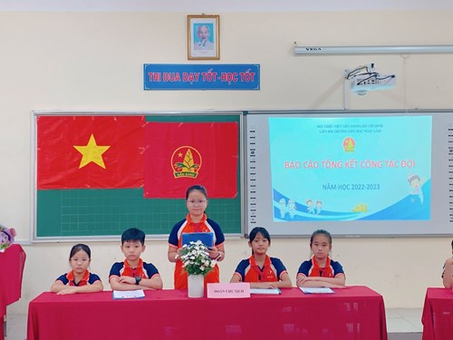  Đại hội Liên đội trường Tiểu học Ngọc Lâm nhiệm kỳ năm học 2023-2024