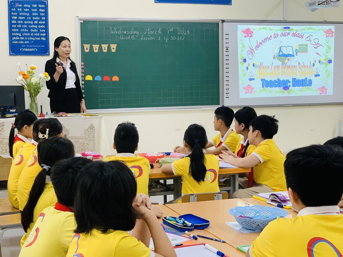 Trường Tiểu học Ngọc lâm tổ chức chuyên đề nâng cao chất lượng dạy học 