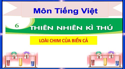 Tiếng Việt 1- Tuần 29- CĐ 6- Bài 1: Loài chim của biển cả