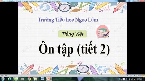 BGDT - Tieng Việt 4 (Ôn tập giữa học kì I tiết 2) - Tuần 10