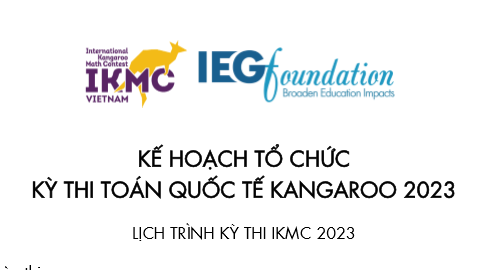 Kế hoạch tổ chức kỳ thi Toán Quốc tế KANGAROO