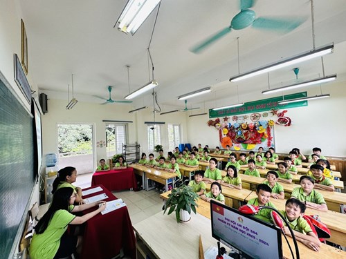 Liên đội Trường Tiểu học Ngọc Thụy tổ chức Đại hội chi đội nhiệm kỳ năm học 2023 – 2024