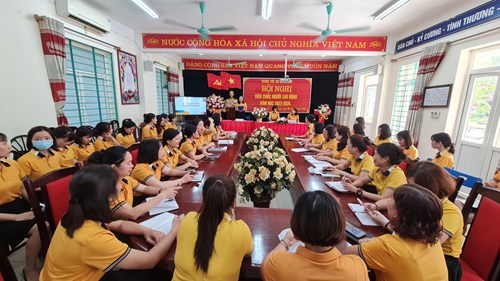 Trường Tiểu học Ngô Gia Tự  tổ chức thành công Hội nghị viên chức người lao động năm học 2023-2024