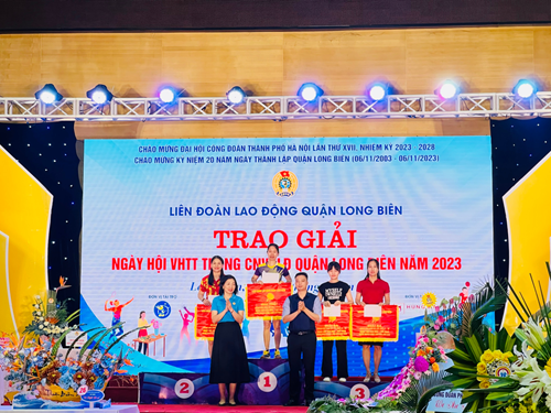 Ngày hội Văn hóa thể thao trong công nhân, viên chức, lao động quận Long Biên năm 2023