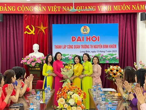 Đại hội thành lập Công đoàn Trường Tiểu học Nguyễn Bỉnh Khiêm Khóa I, nhiệm kì 2023 – 2028