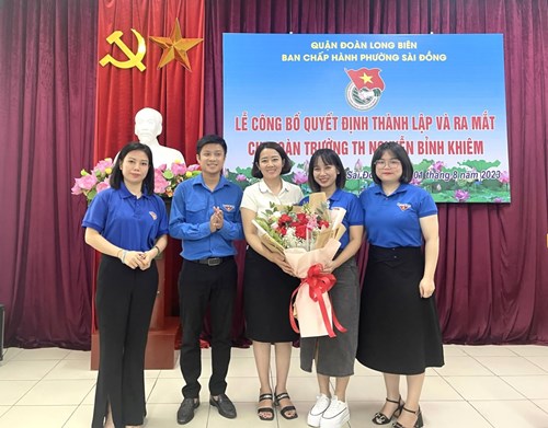Trường Tiểu học Nguyễn Bỉnh Khiêm tổ chức Lễ công bố quyết định thành lập và ra mắt Chi Đoàn TNCS Hồ Chí Minh