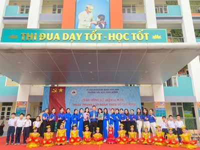 Chi đoàn trường Tiểu học Phúc Đồng sôi nổi tổ chức các hoạt động chào mừng kỷ niệm 92 năm ngày thành lập Đoàn TNCS Hồ Chí Minh  (26/3/1931 - 26/3/2023)