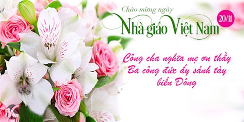Giáo viên và học sinh Khối 5 Chúc mừng kỷ niệm 40 năm ngày Nhà giáo Việt Nam (20/11/1982-20/11/2022)