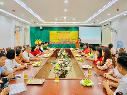 Trường Tiểu học Thạch Bàn A triển khai và thực hiện thành công  mô hình trường học “Xanh – Sạch – Đẹp – Văn minh – An ninh, an toàn” chào mừng 20 năm thành lập Quận Long Biên (6/11/2003 - 6/11/2023)