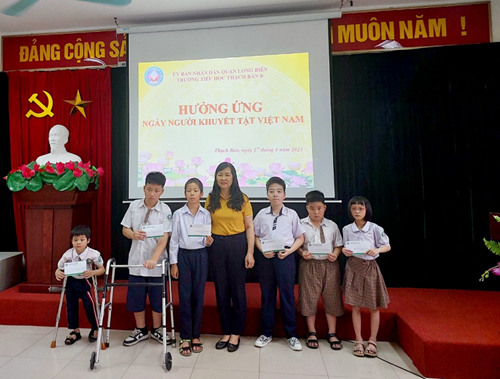 Trường Tiểu học Thạch Bàn B hưởng ứng ngày “Người khuyết tật Việt Nam 18/4/2023”