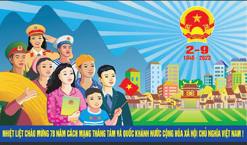 Chào mừng kỉ niệm 78 năm Cách mạng Tháng Tám và Quốc khánh 2/9.
