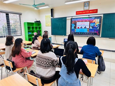 Trường Tiểu học Thanh Am tham dự “Tập huấn, giới thiệu sách giáo khoa lớp 5” Chương trình GDPT 2018.