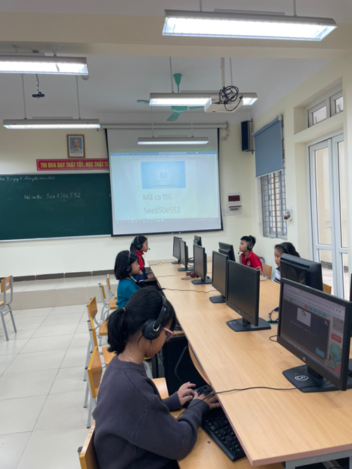 Học sinh tiểu học Thượng Thanh với cuộc thi Olimpic tiếng Anh trên Internet (IOE) năm học 2022- 2023