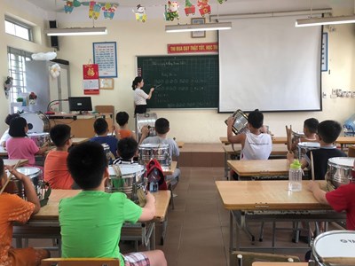 Đội nghi lễ Trường Tiểu học Thượng Thanh với các hoạt động sẵn sàng chuẩn bị cho năm học 2023-2024