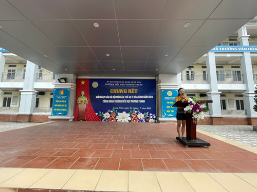 Trường Tiểu học Thượng Thanh tổ chức giải chạy Báo Hà Nội mới lần thứ 48 vì Hòa bình năm 2023