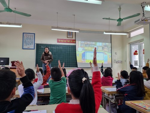 Hội giảng mùa xuân – Hoạt động nâng cao chuyên môn  tại trường Tiểu học Thượng Thanh