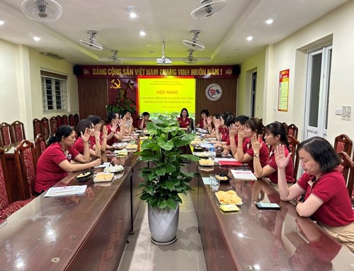 Chi bộ trường Tiểu học Việt Hưng sinh hoạt chính trị tư tưởng  thực hiện Chỉ thị 24 của Thành uỷ Hà Nội