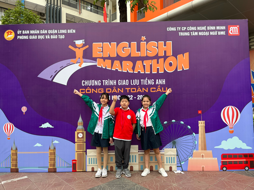 Chương trình giao lưu Tiếng Anh “English Marathon – Công dân toàn cầu” cấp Tiểu Học Năm 2023 Quận Long Biên
