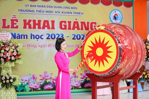 Trường Tiểu học Vũ Xuân Thiều tưng bừng tổ chức Lễ Khai giảng năm học 2023-2024