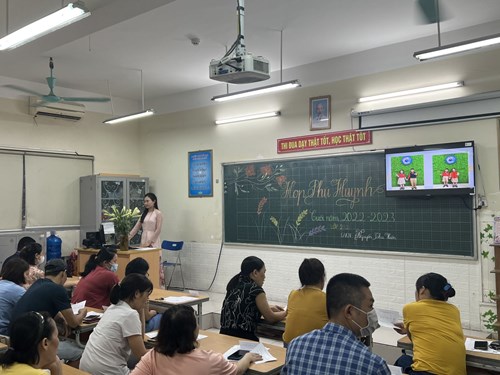 Trường Tiểu học Vũ Xuân Thiều tổ chức buổi họp CMHS tổng kết năm học 2022-2023