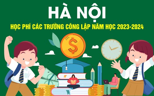 Các mức học phí trường công lập tại Hà Nội năm học 2023 - 2024