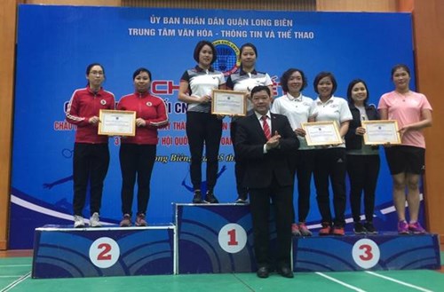 Mầm non Ánh Sao tham dự giải cầu lông khối CNVC – LLVT quận Long Biên năm 2020.