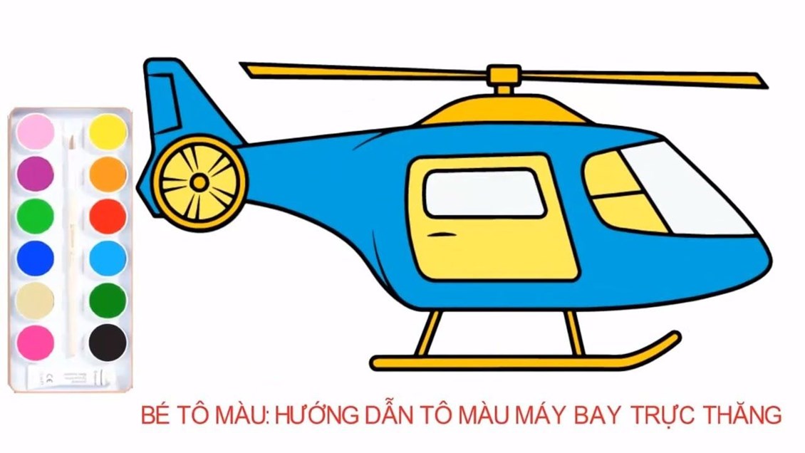 Tô màu máy bay trực thăng 