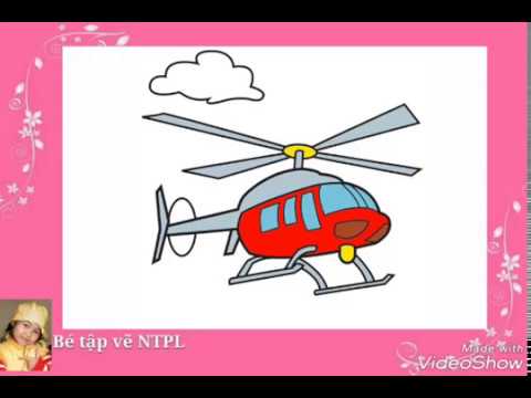 1001+ tranh tô màu máy bay trực thăng đẹp cho trẻ em - Tranh Tô Màu cho bé