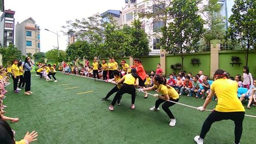 Trường MN Ánh Sao Tổ chức “Ngày hội Văn hóa, thể thao – Giao lưu các trò chơi vận động” năm 2021.