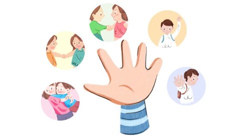 Cha mẹ dạy con quy tắc “5 ngón tay” giúp phòng tránh xâm hại tình dục