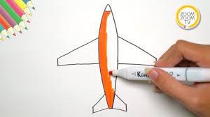 Hướng dẫn cách vẽ MÁY BAY, vẽ tàu bay - How to draw airplane | Zoom Zoom TV