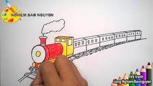 Vẽ tàu hỏa/How to Draw Train