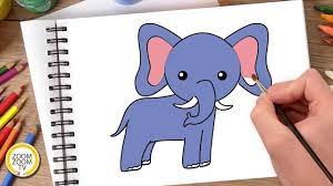 Hướng dẫn cách vẽ CON VOI, tô màu CON VOI - How to draw an elephant