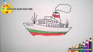 Vẽ tàu thủy/How to Draw Ship