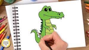 Hướng dẫn cách vẽ CON CÁ SẤU - Tô màu con Cá Sấu - How to draw a Crocodile