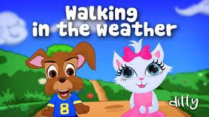Weather Song for kids - -Sun, Rain, Wind, and Snow- - The Singing Walrus