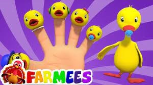 gia đình ngón tay vịt | vườn ươm vần điệu | Farmees Song | Duck Finger Family