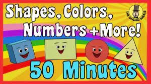 Shapes, Colors, Counting Songs and more! - Kids Song Compilation - The Singing Walrus