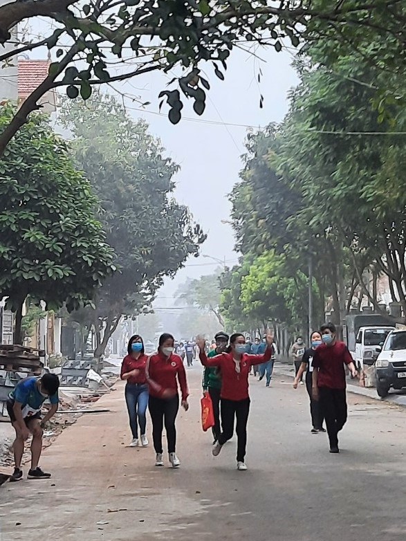 Trường mầm non Ánh Sao hưởng ứng chạy giải báo Hà Nội mới lần thứ 47 vì hòa bình năm 2022