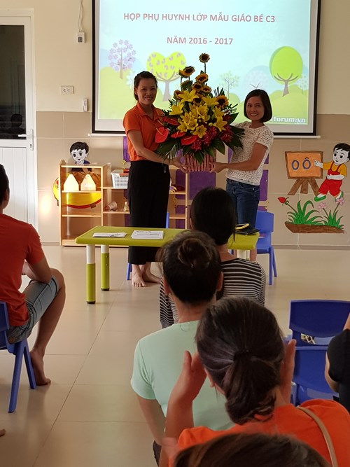 Trường Mầm non Bắc Biên tổ chức họp phụ huynh cuối năm học 2016-2017